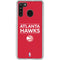 NBA Atlanta Hawks Standard - Red Galaxy A21 Clear Case