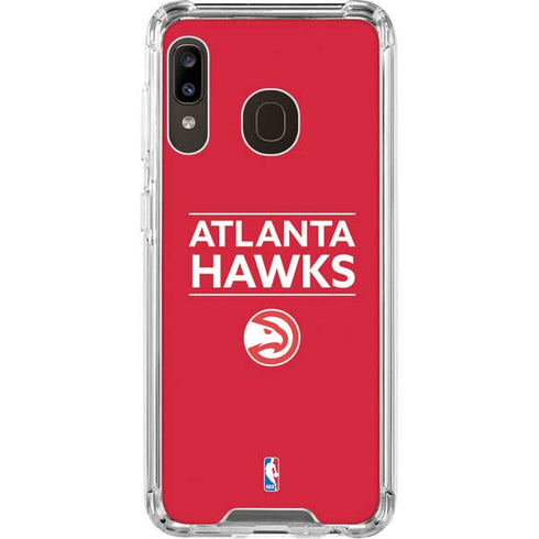 NBA Atlanta Hawks Standard - Red Galaxy A30 Clear Case