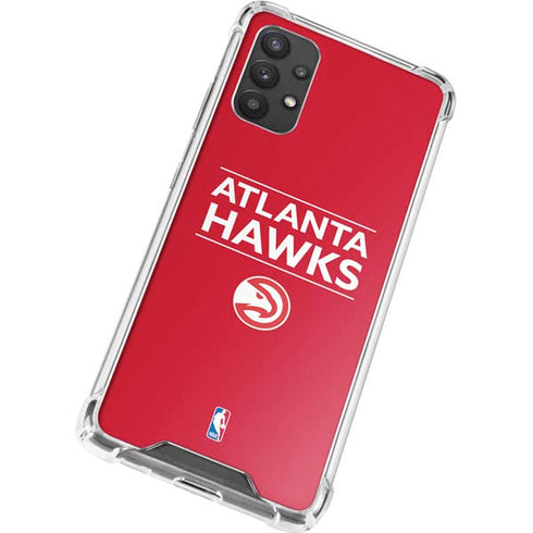 NBA Atlanta Hawks Standard - Red Galaxy A32 5G Clear Case