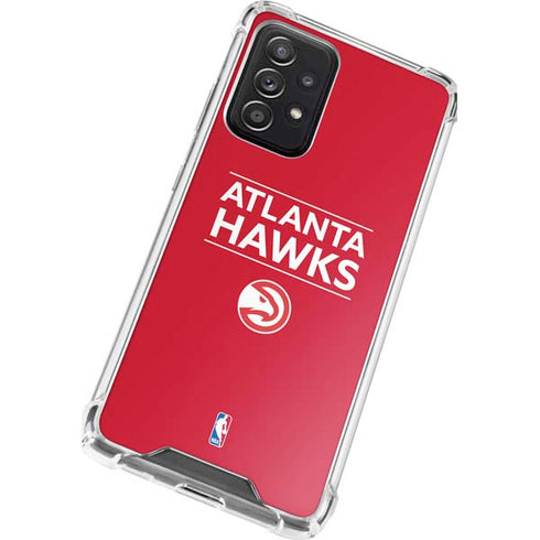 NBA Atlanta Hawks Standard - Red Galaxy A72 5G Clear Case