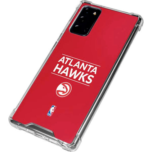 NBA Atlanta Hawks Standard - Red Galaxy Note20 5G Clear Case