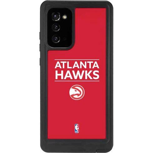 NBA Atlanta Hawks Standard - Red Galaxy Note20 5G Waterproof Case
