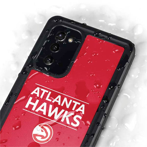 NBA Atlanta Hawks Standard - Red Galaxy Note20 5G Waterproof Case