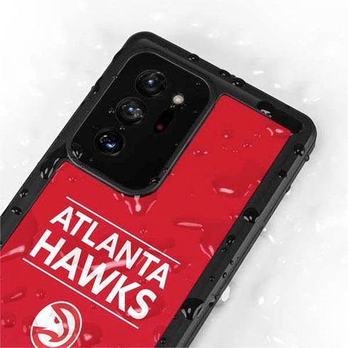 NBA Atlanta Hawks Standard - Red Galaxy Note20 Ultra 5G Waterproof Case