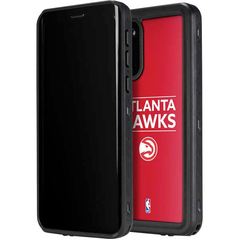 NBA Atlanta Hawks Standard - Red Galaxy S20 Plus Waterproof Case