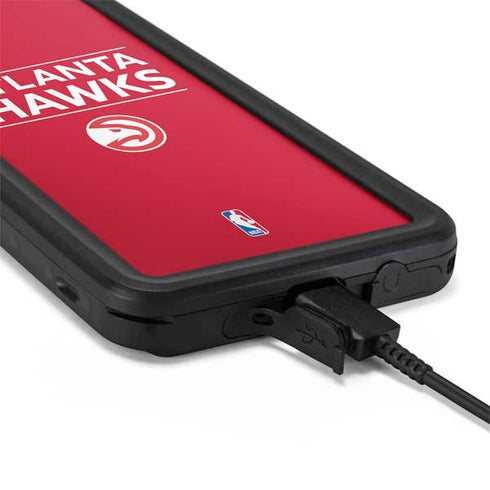 NBA Atlanta Hawks Standard - Red Galaxy S20 Waterproof Case