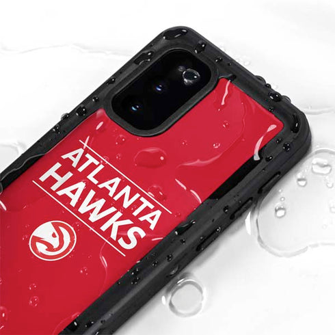 NBA Atlanta Hawks Standard - Red Galaxy S20 Waterproof Case