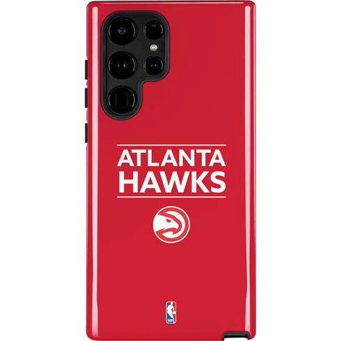 NBA Atlanta Hawks Standard - Red Galaxy S22 Ultra Pro Case