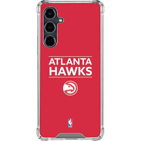 NBA Atlanta Hawks Standard - Red Galaxy S23 FE Clear Case