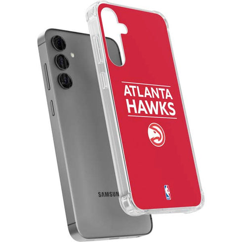 NBA Atlanta Hawks Standard - Red Galaxy S24 Plus Clear Case