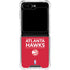 NBA Atlanta Hawks Standard - Red Galaxy Z Flip5 5G Clear Case