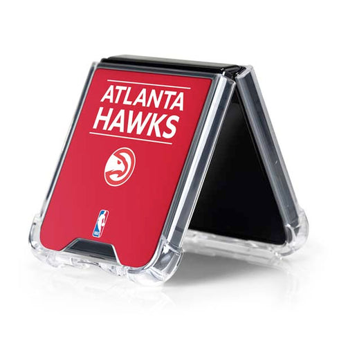 NBA Atlanta Hawks Standard - Red Galaxy Z Flip5 5G Clear Case