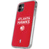 NBA Atlanta Hawks Standard - Red iPhone 11 Clear Case