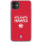 NBA Atlanta Hawks Standard - Red iPhone 11 Clear Case