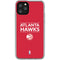 NBA Atlanta Hawks Standard - Red iPhone 11 Pro Clear Case