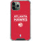NBA Atlanta Hawks Standard - Red iPhone 11 Pro Max Clear Case