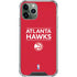 NBA Atlanta Hawks Standard - Red iPhone 11 Pro Max Clear Case