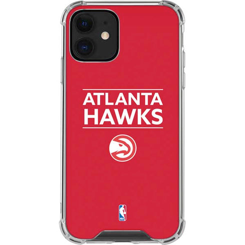 NBA Atlanta Hawks Standard - Red iPhone 12 Mini Clear Case