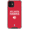 NBA Atlanta Hawks Standard - Red iPhone 12 Mini Clear Case