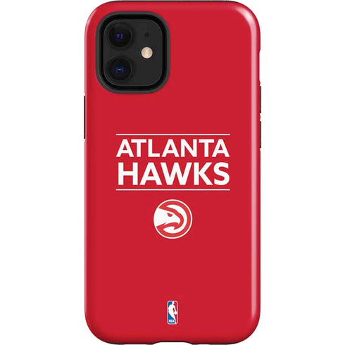 NBA Atlanta Hawks Standard - Red iPhone 12 Mini Impact Case