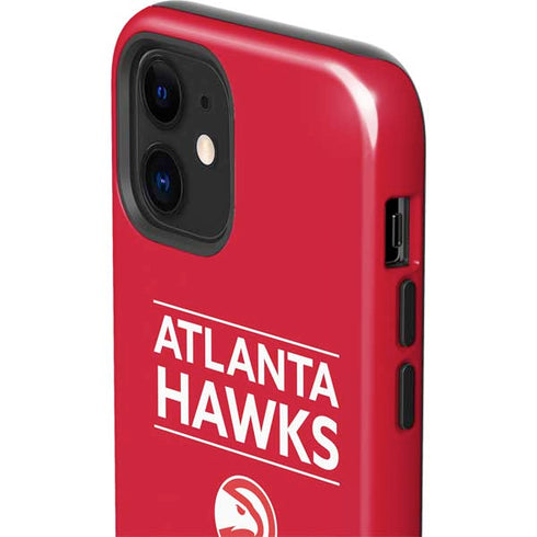 NBA Atlanta Hawks Standard - Red iPhone 12 Mini Impact Case