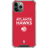 NBA Atlanta Hawks Standard - Red iPhone 12 Pro Clear Case