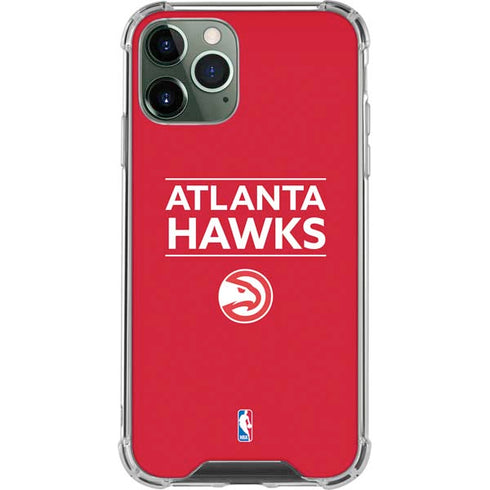 NBA Atlanta Hawks Standard - Red iPhone 12 Pro Max Clear Case
