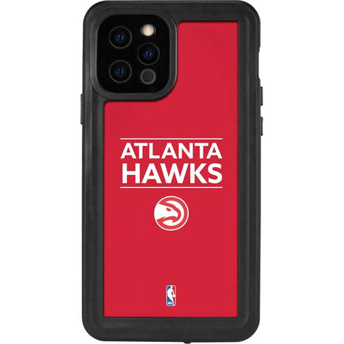 NBA Atlanta Hawks Standard - Red iPhone 12 Pro Waterproof Case