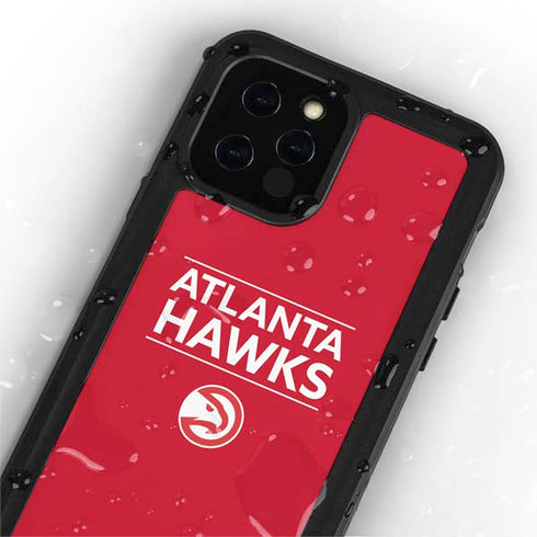 NBA Atlanta Hawks Standard - Red iPhone 12 Pro Waterproof Case