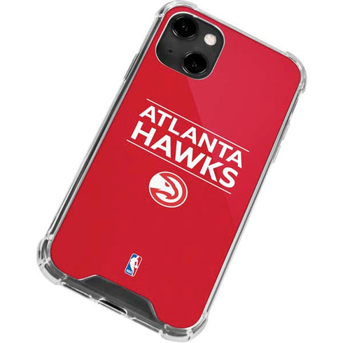 NBA Atlanta Hawks Standard - Red iPhone 13 Clear Case
