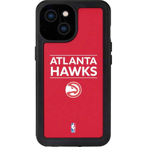NBA Atlanta Hawks Standard - Red iPhone 13 Mini Waterproof Case