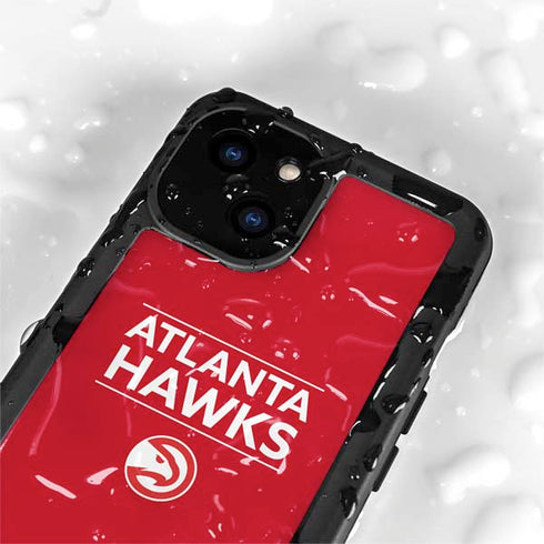 NBA Atlanta Hawks Standard - Red iPhone 13 Mini Waterproof Case