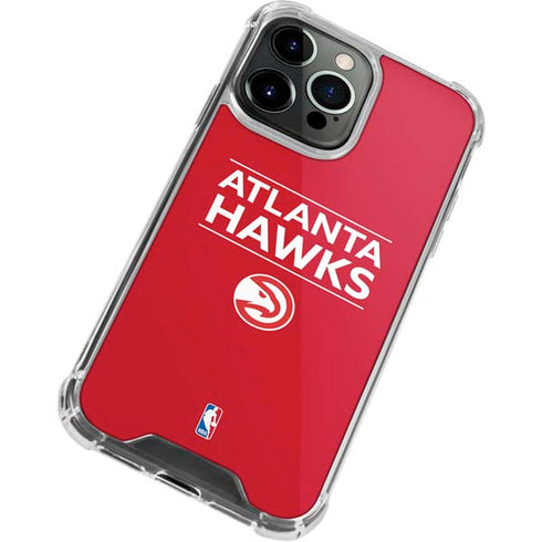 NBA Atlanta Hawks Standard - Red iPhone 13 Pro Clear Case