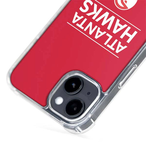 NBA Atlanta Hawks Standard - Red iPhone 15 Plus MagSafe Case