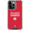 NBA Atlanta Hawks Standard - Red iPhone 15 Pro Clear Case