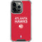 NBA Atlanta Hawks Standard - Red iPhone 14 Pro Clear Case