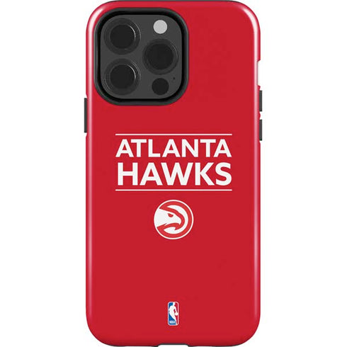 NBA Atlanta Hawks Standard - Red iPhone 15 Pro Impact Case