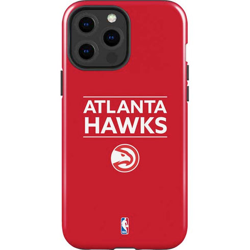 NBA Atlanta Hawks Standard - Red iPhone 15 Pro Max Impact Case