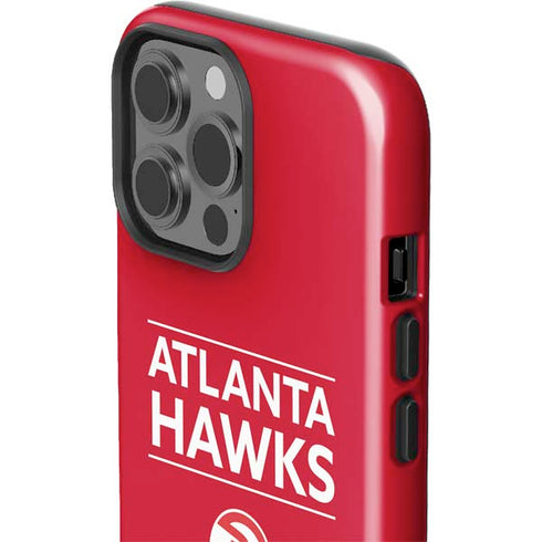 NBA Atlanta Hawks Standard - Red iPhone 15 Pro Max Impact Case