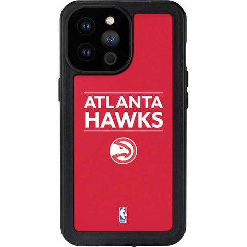 NBA Atlanta Hawks Standard - Red iPhone 14 Pro Max Waterproof Case