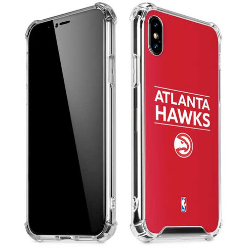 NBA Atlanta Hawks Standard - Red iPhone XS Max Clear Case