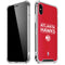 NBA Atlanta Hawks Standard - Red iPhone XS Max Clear Case