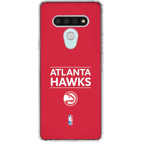 NBA Atlanta Hawks Standard - Red LG Stylo 6 Clear Case