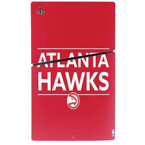 NBA Atlanta Hawks Standard - Red PS5 Slim Disk Console Skin