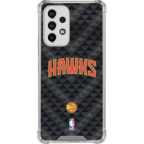 NBA Atlanta Hawks Team Jersey Galaxy A53 5G Clear Case