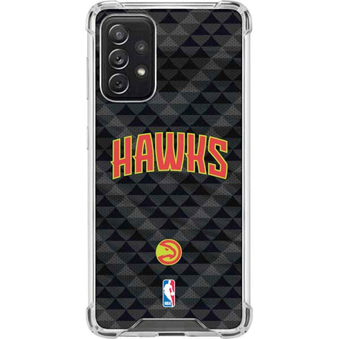 NBA Atlanta Hawks Team Jersey Galaxy A72 5G Clear Case