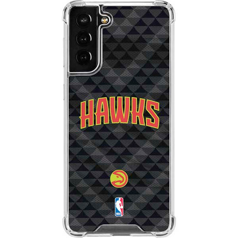 NBA Atlanta Hawks Team Jersey Galaxy S21 FE Clear Case
