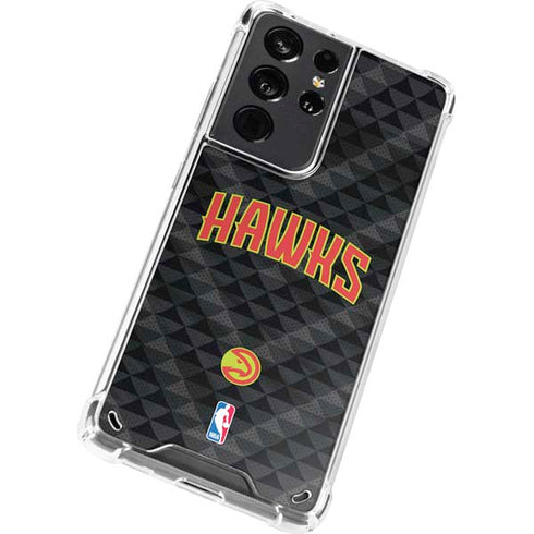 NBA Atlanta Hawks Team Jersey Galaxy S21 Ultra 5G Clear Case