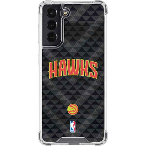 NBA Atlanta Hawks Team Jersey Galaxy S22 Clear Case