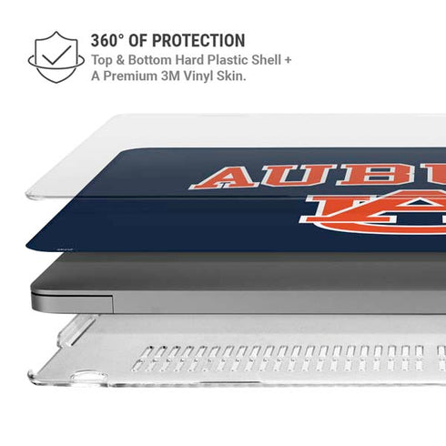 Auburn University AU MacBook Pro 16in (2021-25) Case plus Skin